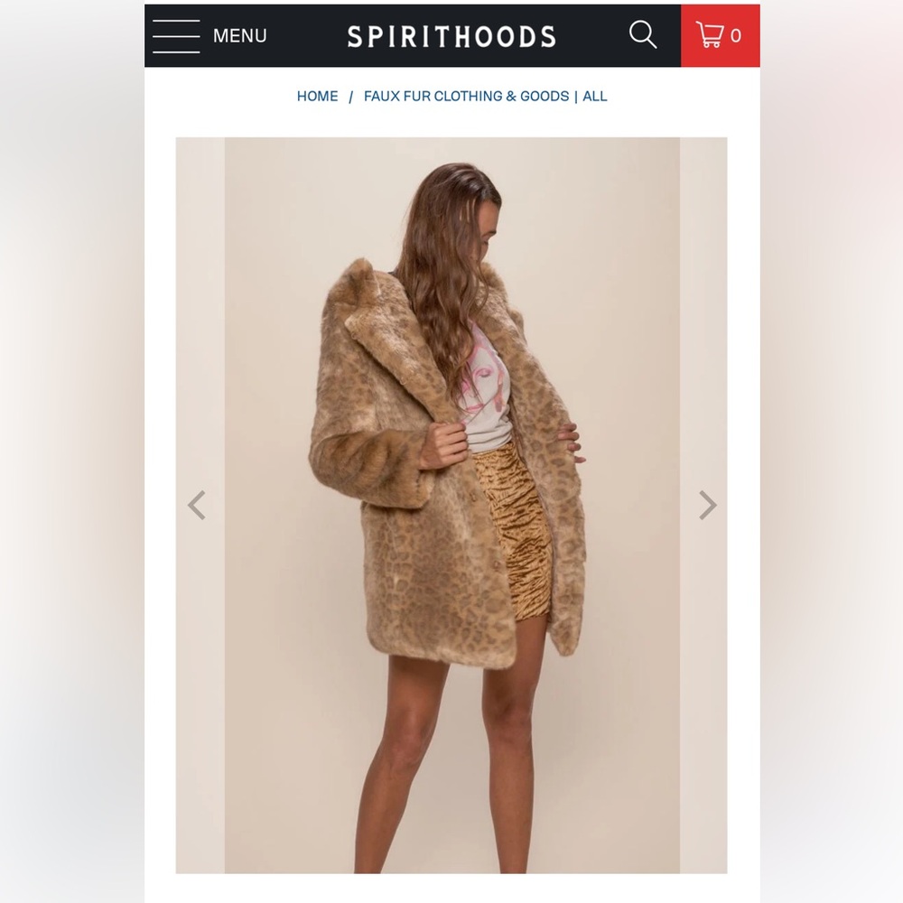 SPIRITHOODS Limited Edition African Gold Cat coat with hood